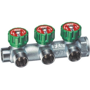 Collettore a 3 Vie Far M.F. Raccordo da 1 pollice per componenti di sistemi HVAC - Product Image 1