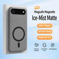Étui magnétique mat givré pour iPhone 17, protection antichoc 360° en TPU et PC