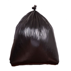 Factory Wholesale Custom Logo Large 45 Gallons Black Bio Garbage Bags Heavy Duty 45 Gallons Trash Bags Die Cut Sealing Handle - Product Image 2