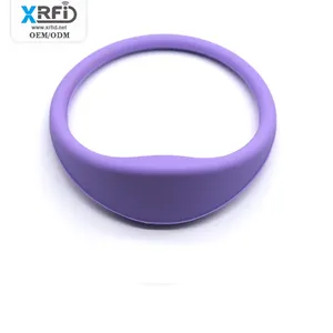 Nhà Máy silicon Vòng đeo tay chip thể thao NFC Vòng đeo tay EV2 RFID Silicone dây đeo cổ tay cho khách sạn