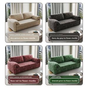 GEDO Canapé-<span class=keywords><strong>lit</strong></span> rabattable 2 en 1 personnalisé Canapé-<span class=keywords><strong>lit</strong></span> pliant à double usage en tissu chenille avec matelas dissimulés - Product Image 4