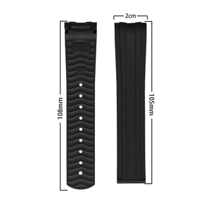 สายนาฬิกายาง FKM สำหรับ Omegaa <span class=keywords><strong>Seamaster</strong></span> <span class=keywords><strong>300</strong></span> CTS ยี่ห้อ Jettda Factory Wholesale ผลิตจากยางฟลูออโร คุณภาพเทียบเท่าสายแท้ - Product Image 6