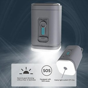 Mini Bomba de Aire Eléctrica Recargable por USB con Linterna de Camping para Colchón Inflable/Colchoneta/Cama de Aire - Product Image 4