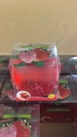 Jouet moelleux en forme de fraise, fait main, pour le soulagement du stress et la relaxation, à récupération lente, malléable, fabriqué avec de la vaseline