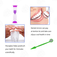 Kit orthodontique GT Private Label 8 pièces avec minuteur 2 minutes, caméra intra-orale, fil dentaire, enfile-fil, manche en plastique souple et portable pour usage domestique et appareil dentaire