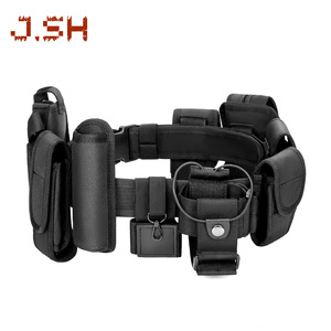 J.SH Cinturón táctico con 10 componentes Bolsas Holster Gear Black Modular Equipment System Set Security - Product Image 1