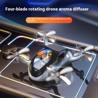 Purificateur d'air solaire rotatif créatif et moderne pour voiture, décoration intérieure de voiture portable haut de gamme en plastique