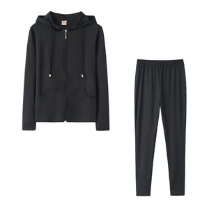 2025 Autumn Sports Women's Two-Piece <b>Set</b> <b>Sexy</b> Casual Solid Color Long Sleeve Zipper Hooded Knitting - Product Image 6