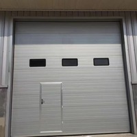 Porte de garage sectionnelle industrielle électrique automatique XGF-4 haute performance, isolée thermiquement, pour atelier et usine