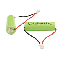 Nickel-hydrogène AA 600mAh sortie unique avec prise chaîne de lampe solaire batterie rechargeable 1.2V
