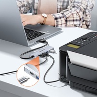 SAMZHE Hub de Expansión USB 3.0 de 350 MB/s, Divisor de 4 Puertos, Adaptador Extensor Multipuerto, Cable de Extensión para Computadora Portátil