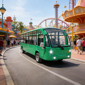 Autobús Eléctrico Descapotable Impermeable, Vehículo Turístico Anticorrosión para Zonas Escénicas Costeras - Product Image 1