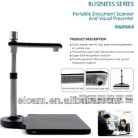 Scanner de documents professionnel à double objectif haute précision ELOAM S620A3 avec capteur CMOS, lecture de codes 1D/2D, vitesse rapide, interface USB