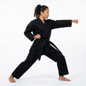 Conjunto de Karate Gi de Algodón de Alta Calidad de 12oz, Apto para Nivel Avanzado - Product Image 3