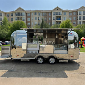 Custom Coffee Bar Trailer Mobile Vending Cart Concession with Full Kitchen Equipments Commercial Service <b>Window</b> Food Truck - Product Image 4