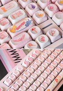 Jolies touches de <span class=keywords><strong>clavier</strong></span> à thème Chi-bi Ma-ruko-chan, en PBT, par sublimation, profil M-oa pour <span class=keywords><strong>clavier</strong></span> mécanique MX Switch 68/104/108 - Product Image 6