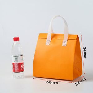 Wholesale Portable Reusable Insulated <b>Lunch</b> Tote Restaurants Takeout Order Packing <b>Bags</b> - Product Image 2