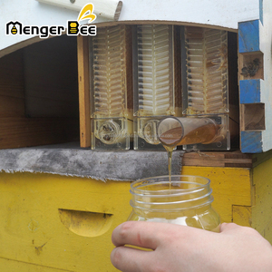 Nouvel ensemble de démarrage pour ruches à abeilles Active Hive - 7 cadres de miel en bois de sapin enduit de cire avec joint en queue d'aronde - Product Image 4