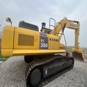 Excavatrice sur chenilles hydraulique Komatsu PC350 d'occasion, robuste, de haute qualité, faible nombre d'heures de fonctionnement, poids opérationnel de 35 tonnes, pour le déplacement de roches dures - Product Image 5