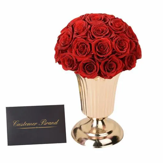 Customized Flori Gift Red Color Grade A Everlasting Preserved Roses Gift For Women Gift