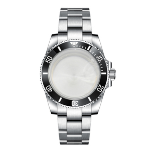 Piezas de Reloj con Movimiento NH35, Correa de Acero Inoxidable de 40 mm, Bisel de Cerámica, Compatible con ETA 2836/2813 Miyota <span class=keywords><strong>Serie</strong></span> 82 para Caja de Reloj - Product Image 3