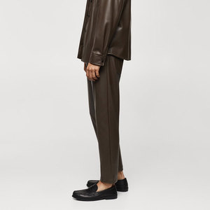 Pantalones de Cuero para Hombre de Alta Calidad, Transpirables y Ligeros, Diseño Personalizado con su Propio Logotipo, Pantalones de Cuero Lavado para Hombre - Product Image 5