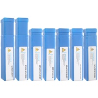 Ensemble de 7 outils de tournage pour tour, diamètre de tige 12 mm, lames de fraisage métalliques, pièces en acier pour usinage CNC, non revêtues, CG1887, Zhejiang