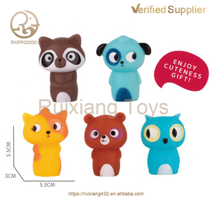 ของเล่นนิ้วซิลิโคนพีวีซีนุ่มสำหรับเด็กของเล่นสำหรับเด็กเล็กดีไซน์รูปสัตว์การ์ตูนสำหรับเด็กปฐมวัย - Product Image 2