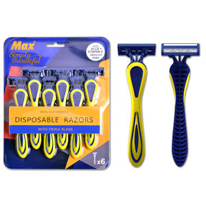 Max 3 Scheermesjes Wegwerp Scheermesjes Voor Mannen Verpakt Door Blisterkaart - Product Image 1