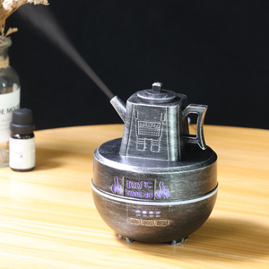 Aroma Diffuser Kettle Model Bronze Silver 0.5L USB Type C <b>Humidifier</b> With Timer For Home And Office Use - Product Image 1