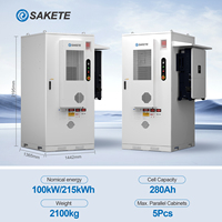 Système de stockage de batteries commerciales de 100 kWh 215 kWh avec 280 Ah 314 Ah pour les stations de recharge de véhicules électriques et les micro-réseaux