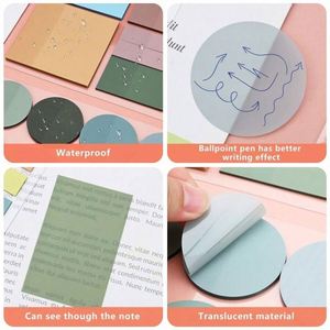 200 PCS Index Tabs 1050 PCS Transparent Sticky Tabs Self-Adhesive Clear Notes <b>Book</b> Tabs for <b>School</b> Office Writable Pasteable - Product Image 4