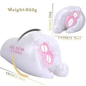 GEEBA Male Fantasy Vibrating <b>Masturbator</b> White Animal Pig Hip Inverted Modle Realistic Vagina Pocket Pussy Soft Sex Toys for Men - Product Image 5