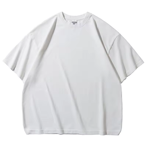 100% Cotton Men's <strong>Tshirts</strong> Boxy Washed and Digital Printing Embroidery Oversized Jersey Solid Pattern 250 g - Product Image 4