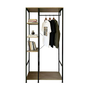 Étagère de rangement durable de haute qualité, banc en bois, meuble d'intérieur pour salon et chambre, porte-vêtements - Product Image 3