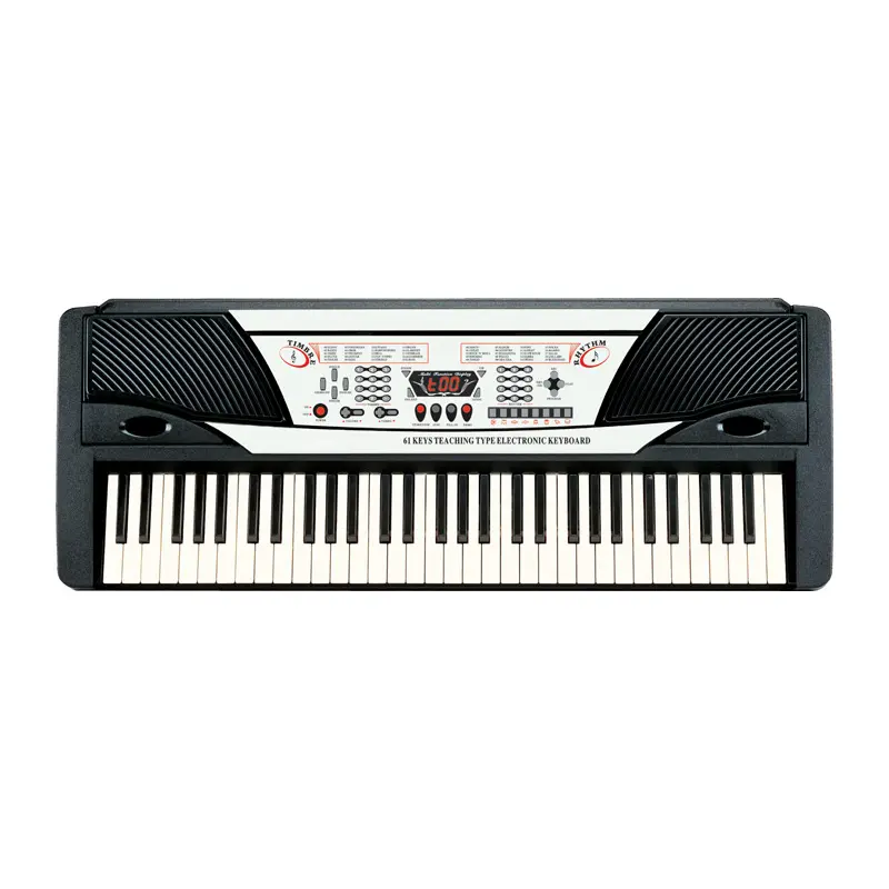 HUA SHENG Professional 61 Tasten E-Piano LED-Anzeige 20 Timbres 8 Demo Songs 8 Percussions Model Design Elektrische Orgel