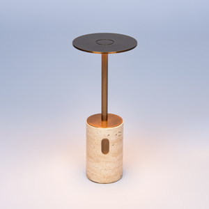 Rechargeable Cordless Natural Stone Table Lamp Modern Touch Control Travertine <b>Night</b> <b>Light</b> for Restaurant & Bar Marble Lamp - Product Image 1