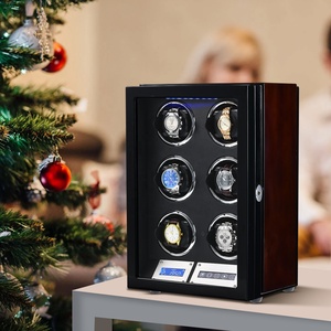 นาฬิกาไขลานหรูหราอัตโนมัติมีโลโก้,นาฬิกาหมุนได้ล็อคด้วยลายนิ้วมือทันสมัยกล่องไขลานกล่องเก็บความร้อนพร้อมตู้นิรภัย Led Li - Product Image 2