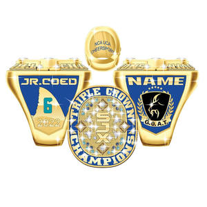 Anillo de campeones de equipo de alta calidad de voleibol de softbol personalizado - Product Image 2