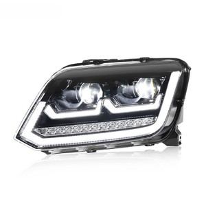 2011-2016 para VW <span class=keywords><strong>Amarok</strong></span> alta configuración LED Auto proyector faro montaje 2 lentes lámparas delanteras actualización 6000K 100W 12V nuevo - Product Image 3