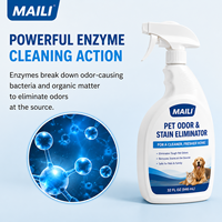 Nettoyant enzymatique puissant pour taches d'urine, de nourriture et de vomissements sur tapis pour chiens et chats, éliminateur d'odeurs et de taches pour animaux de compagnie, spray