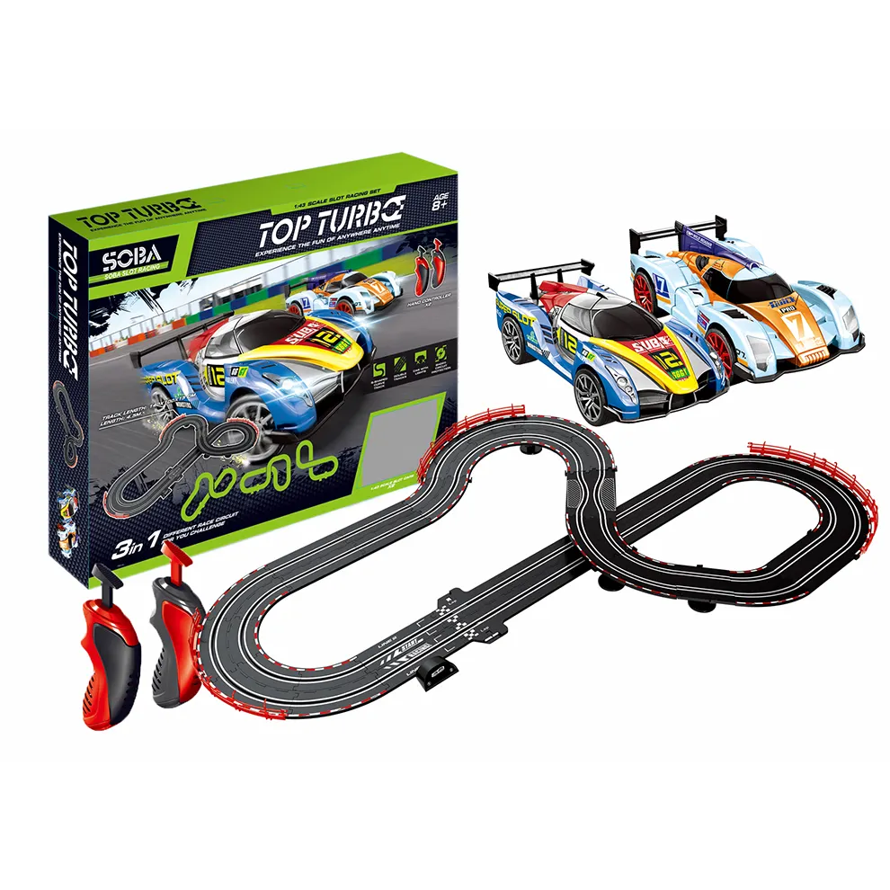 Multiple Floor Large RC Toys Slot Car 1/43 Racing Track With USB Line