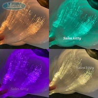 DMX512 RGB Twinkle 50W Moteur de lumière à fibre optique avec câble à fibre optique en plastique LED Kit de lumières étoilées de plafond pour étoile de plafond