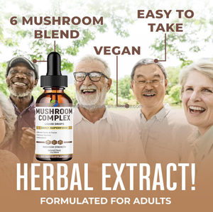 Extracto de hongo de etiqueta privada, complejo de melena de León, alta vitamina D, sistema inmunológico, cerebro, hongos mixtos, gotas líquidas - Product Image 4