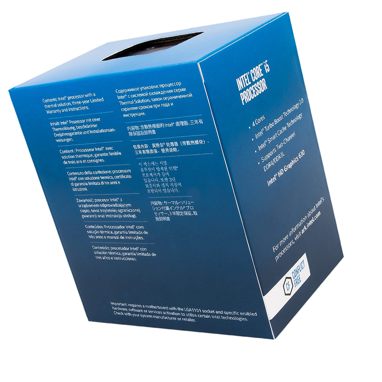 Intel Core I5 7400 Processor - 4 Cores, 3.6 Ghz, DDR4