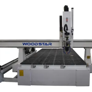 Hot Verkoop 4 As Cnc Machine 2X4 Hout Atc Cnc Router Voor Houten Meubelen Deur Maken