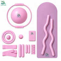 Kit de Pilates directement de l'usine, ensemble d'accessoires de yoga et de Pilates avec anneau de Pilates, ballon d'exercice, bandes de résistance et poids pour chevilles