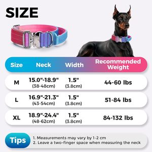 Custom Tactical Gradient Dog <b>Collar</b> Luxury Training Dog <b>Collar</b> <b>Leash</b> With Soft Padded for Dogs - Product Image 2