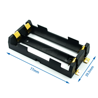 Support de batterie lithium-ion 18650 ABS avec fentes 1X, 2X, 3X, 4X
