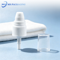 Pompe de distribution en plastique à couvercle complet 18/410 20/410 24/410 pour pompe à crème cosmétique avec bouchon à bec pour bouteilles et tubes